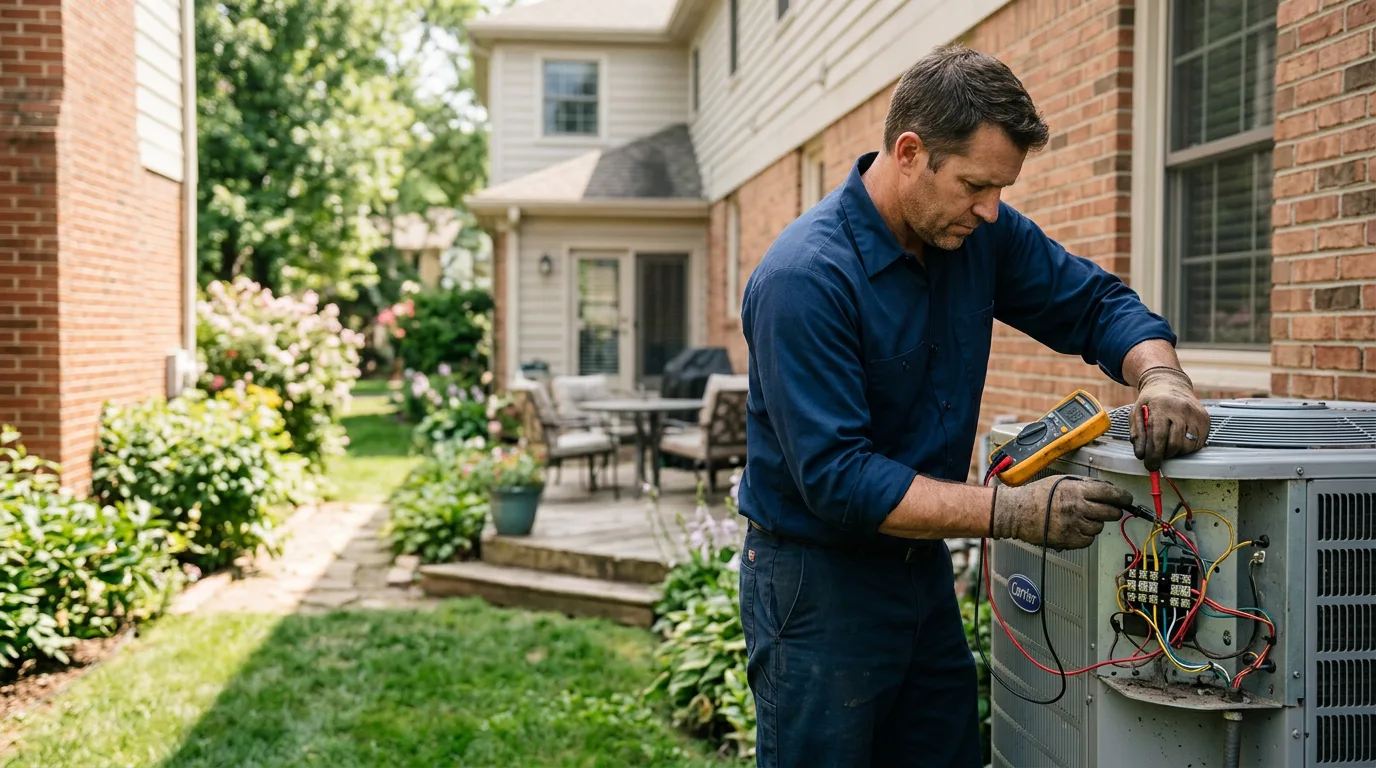 HVAC technician working near Strawberry Plains, TN